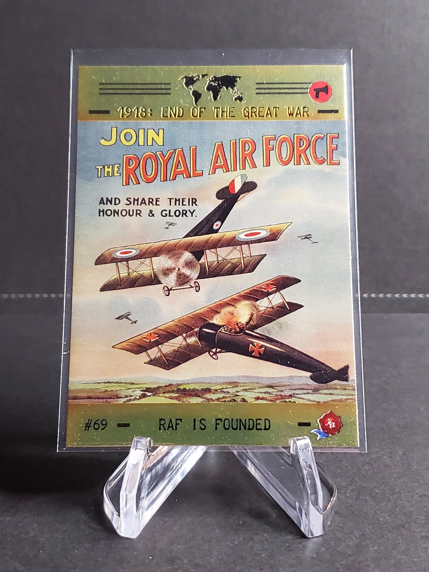 RAF is Founded 2023 Historic Autographs 1918: End of the Great War Foil #69