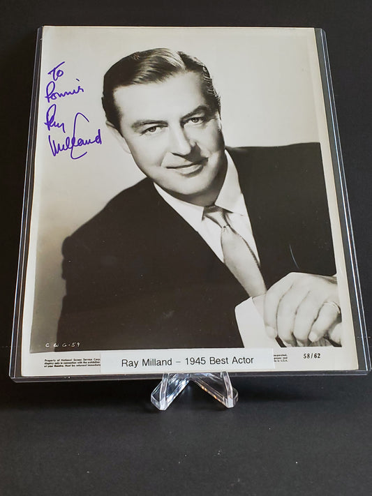 Ray Milland - Signed 8x10 - 1945 Best Actor /62