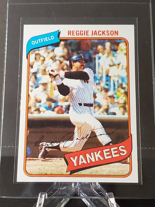 Reggie Jackson 1980 Topps Baseball #600