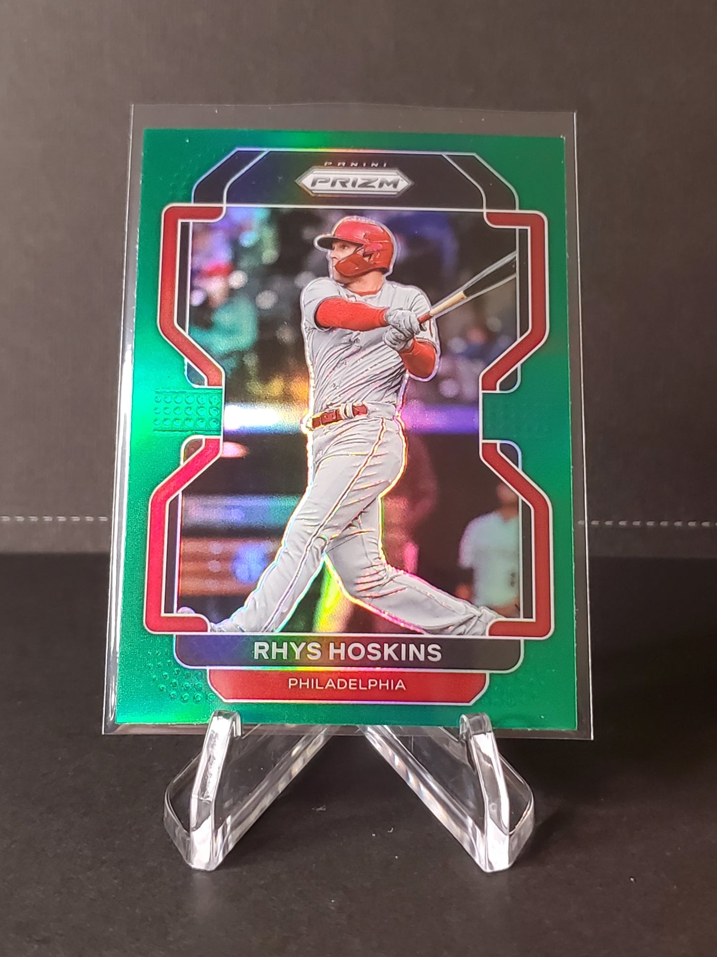 Rhys Hoskins 2022 Panini Prizm Baseball Green Prizm #140