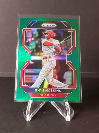 Rhys Hoskins 2022 Panini Prizm Baseball Green Prizm #140