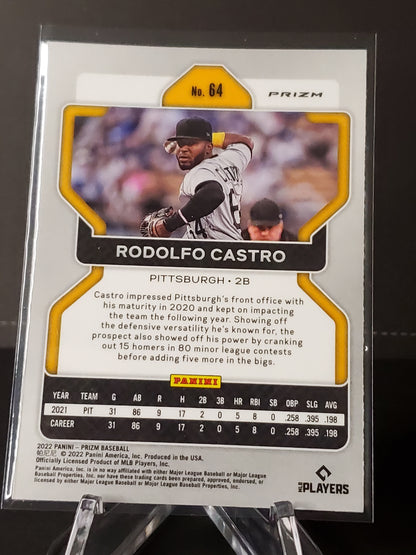 Rodolfo Castro 2022 Panini White Wave Prizm RC #64