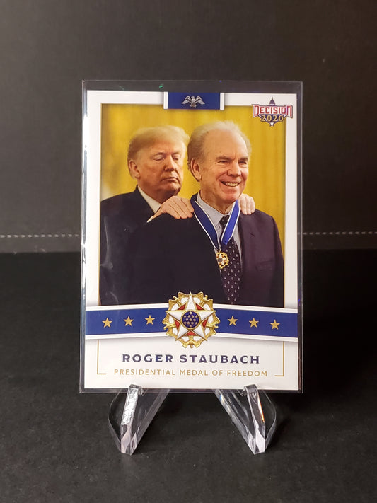 Roger Staubach 2020 Leaf Decision Presidential Medal of Freedom #PMOF2
