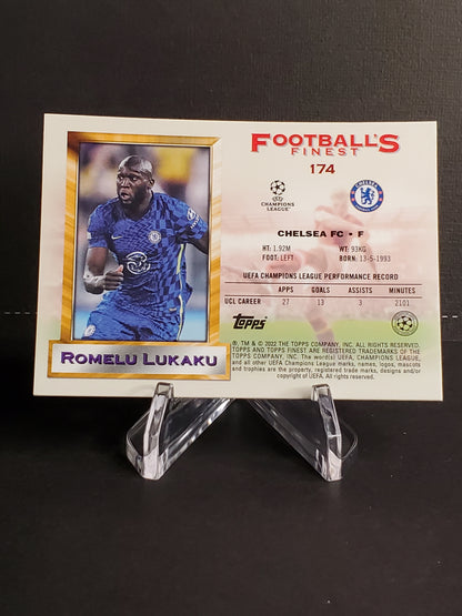 Romelu Lukaku 2021-2022 Topps Finest Flashbacks UEFA Soccer #174