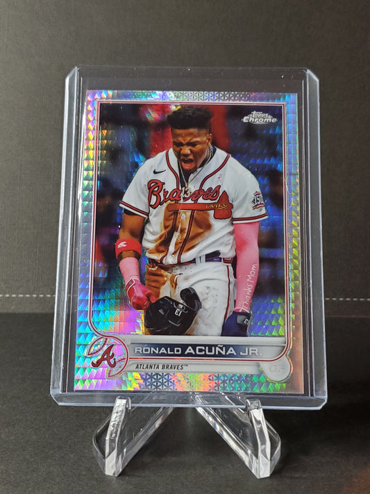 Ronald Acuna 2022 Topps Chrome Xfractor #165