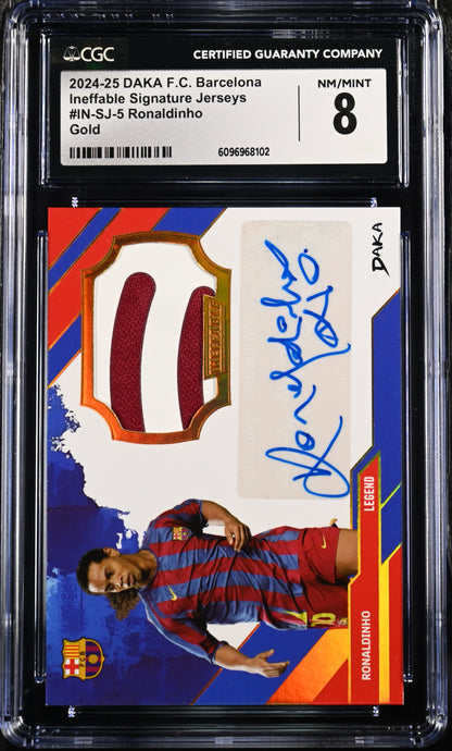 2024-25 Daka FC Barcelona Ineffable Ronaldinho Gold Patch 1/10