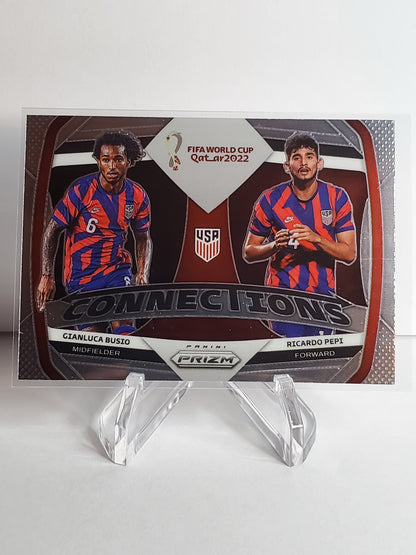 Gianluca Busio/Ricardo Pepi 2022 Panini Prizm World Cup Qatar Connections #26