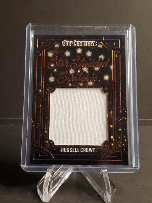 Russell Crowe 2022 Leaf Pop Century Star Studded Swatches Jumbo Worn Patch #SSS-34