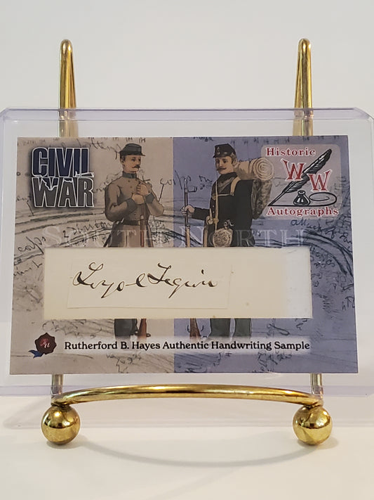 Rutherford B. Hayes 2023 Civil War - Historic Autograph Written Word #10/29