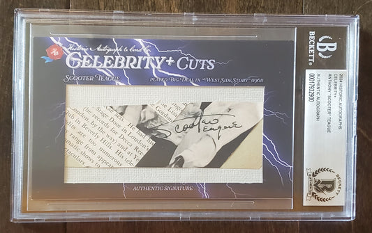 2024 Historic Autographs Celebrity - Anthony Scooter Teague - AUTO - /5 BGS