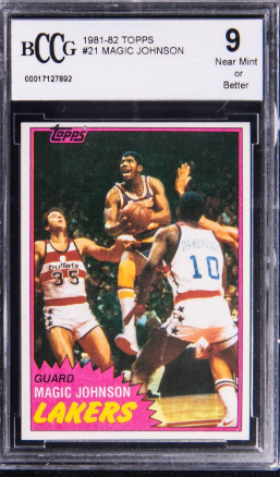 Magic Johnson 1981 Topps Basketball #21 BCCG 9 - WOW!!