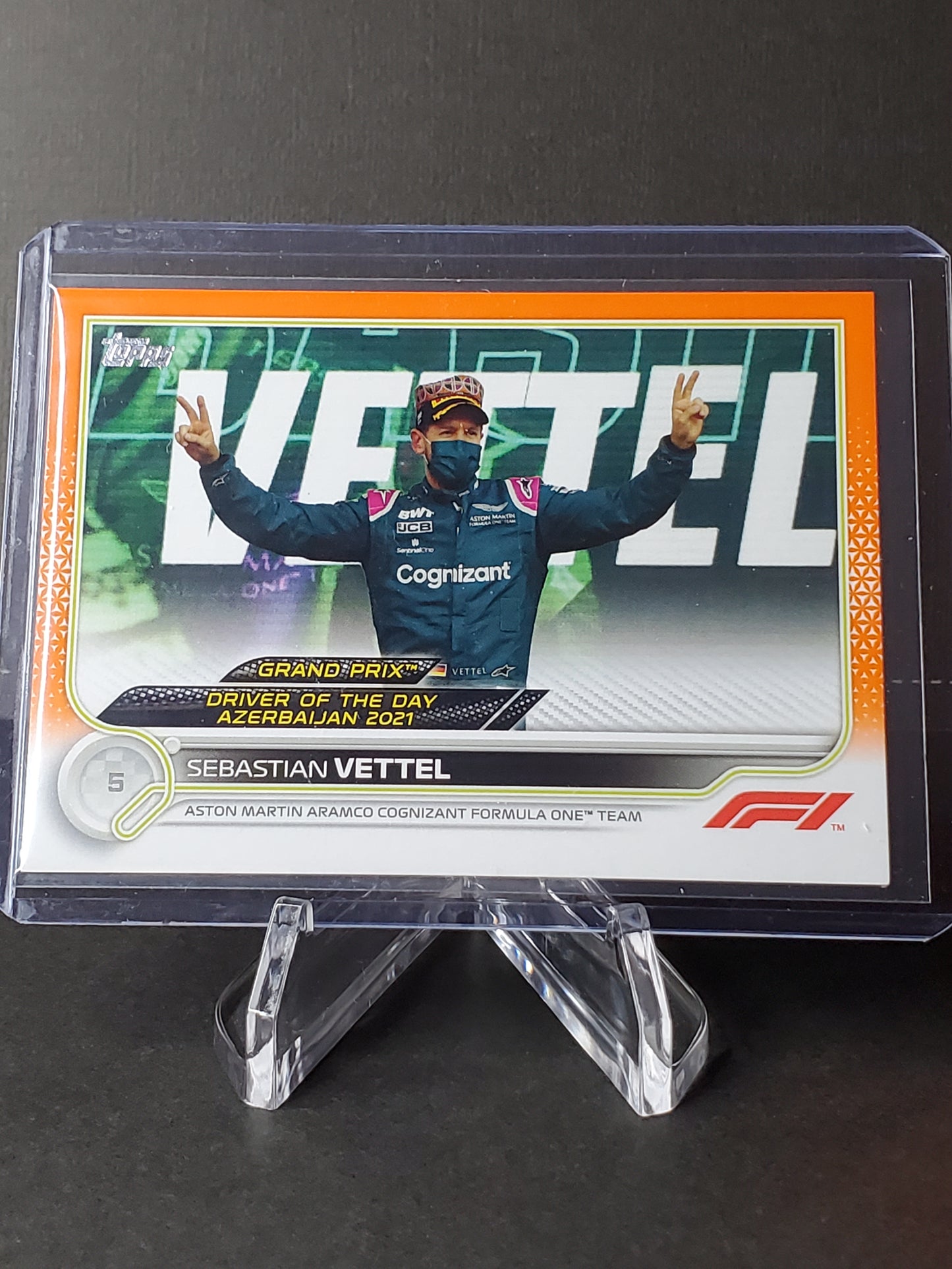 Sebastian Vettel 2022 Topps F1 Orange #178: /25