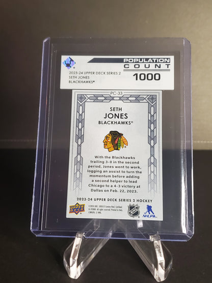 Seth Jones 2023/24 Upper Deck Series 2 Hockey Population Count 1000 #PC-33