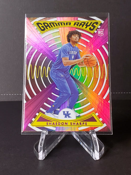 Shaedon Sharpe 2022 Panini Chronicles Pink Gamma Rays RC #ZG-SSH