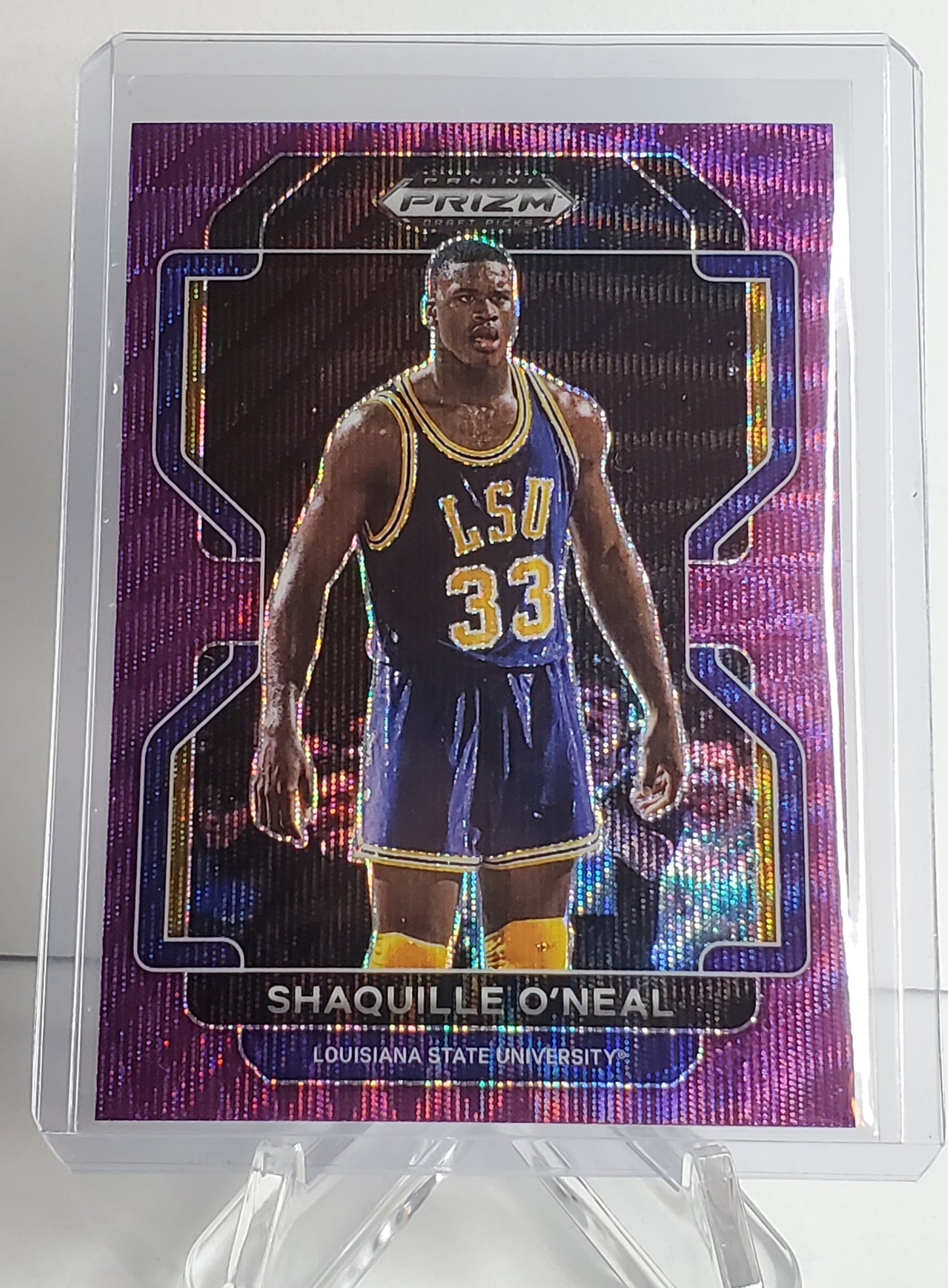 Shaquille O'Neal 2022 Panini Prizm Draft Picks Purple Wave Prizm #44