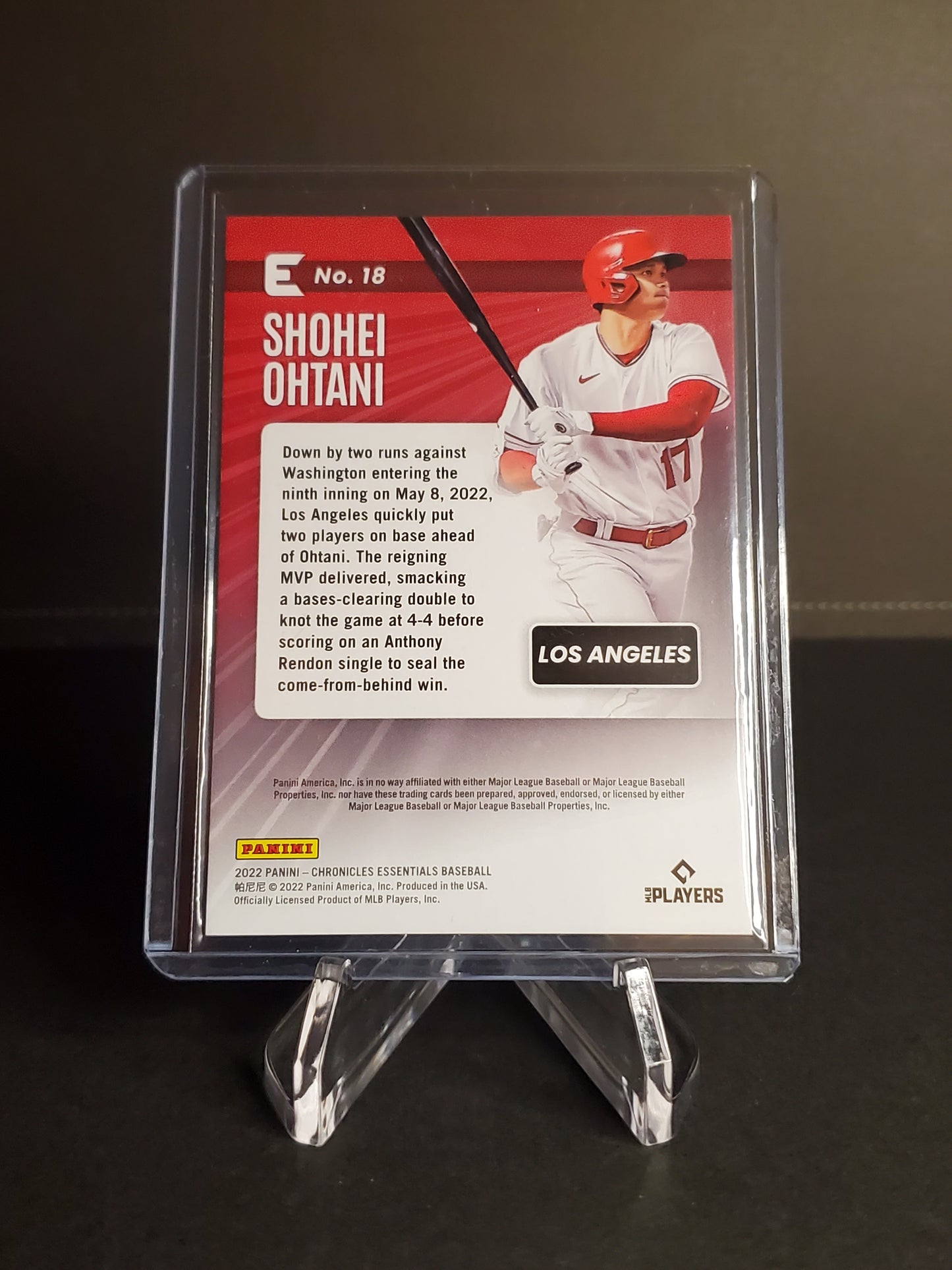 Shohei Ohtani 2022 Panini Chronicles Essentials #18