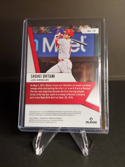 Shohei Ohtani 2022 Panini Chronicles Threads #18