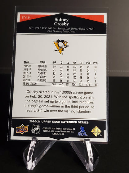 Sidney Crosby 2020-21 Upper Deck Extended Series Ultimate Victory #UV-14