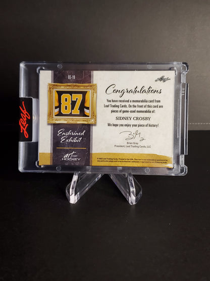Sidney Crosby 2021 - Leaf Art Of Hockey Enshrined Exhibit FIVE Patch Jersey /20