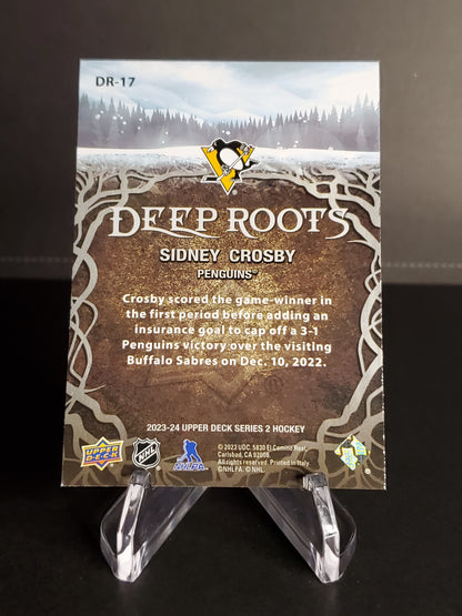 Sydney Crosby 2023/24 Upper Deck Series 2 Deep Roots #DR-17