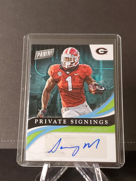 Sony Michel 2018 Panini Private Signings AUTO #SM