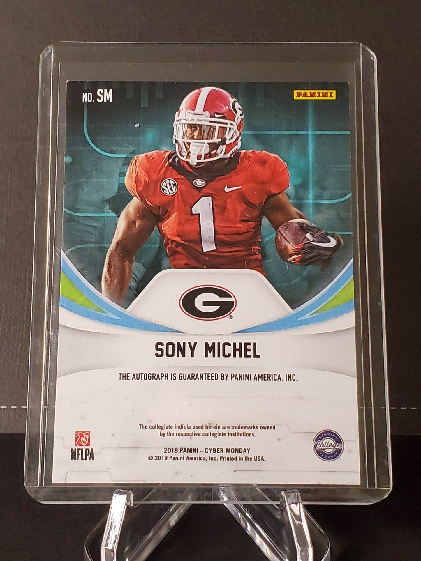 Sony Michel 2018 Panini Private Signings AUTO #SM