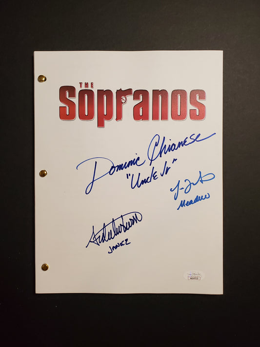 Jamie-Lynn Sigler, Dominic Chianese & Aida Turturro Signed "The Sopranos" Pilot Script (JSA)