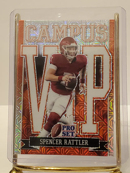 Spencer Rattler - 2022 Leaf Pro Set "Campus VIP" Orange Mojo #VIP-SR1