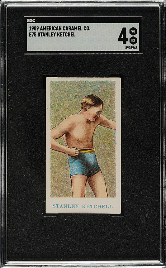 Stanley Ketchell 1910 E75 American Caramel Prize Fighters SGC 4 (only 2 higher!)