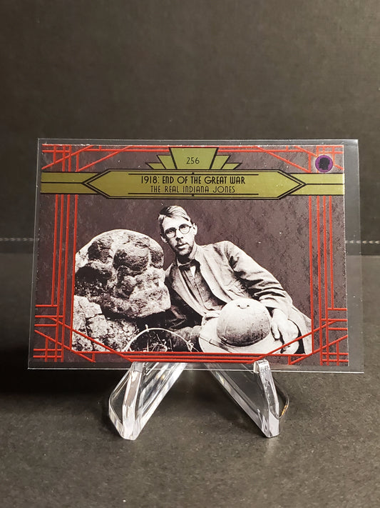 The Real Indiana Jones 2023 Historic Autographs 1918: End of the Great War Red Foil /24 #256