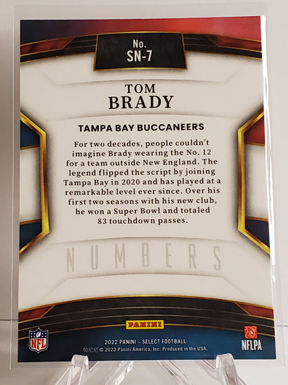 Tom Brady 2022 Panini Select Numbers #SN-7