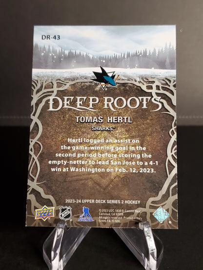 Tomas Hertl 2023/24 Upper Deck Series 2 Deep Roots #DR-43