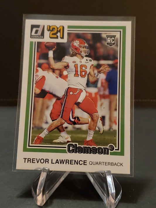 Trevor Lawrence 2021 Panini Chronicles Prestige Draft Picks RC #16