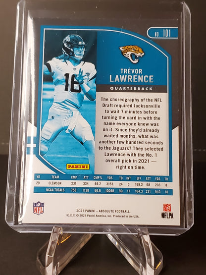 Trevor Lawrence 2021 Panini Absolute Green RC #101