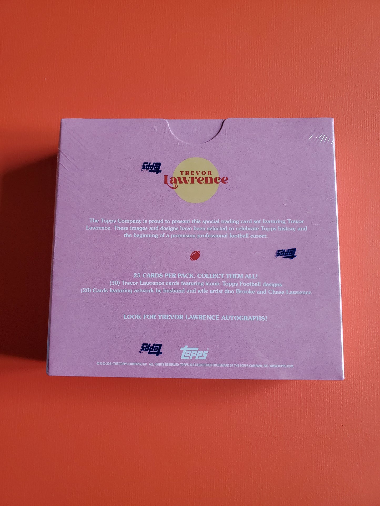 2021 Topps x Trevor Lawrence Sun Edition Factory Sealed Box