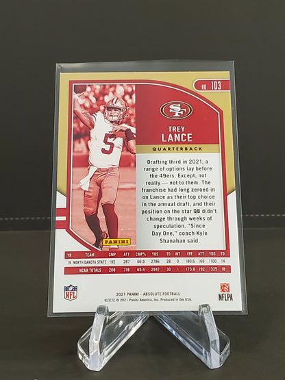 Trey Lance 2021 Panini Absolute RC #103