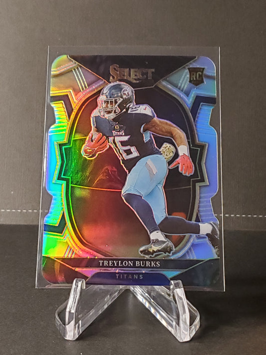 Treylon Burks 2022 Panini Select RC Black & Red Die-Cut Concourse Prizm #39