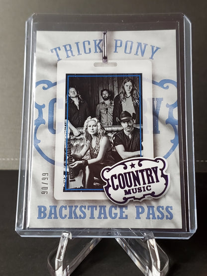 Trick Pony 2014 Panini Country Music Backstage Pass PURPLE #16: /99