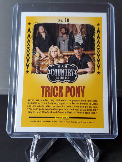 Trick Pony 2014 Panini Country Music Backstage Pass PURPLE #16: /99