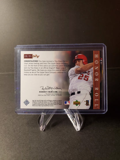 Troy Glaus 2003 Upper Deck Honor Roll Dean's List Patch Game Used #DL-TG