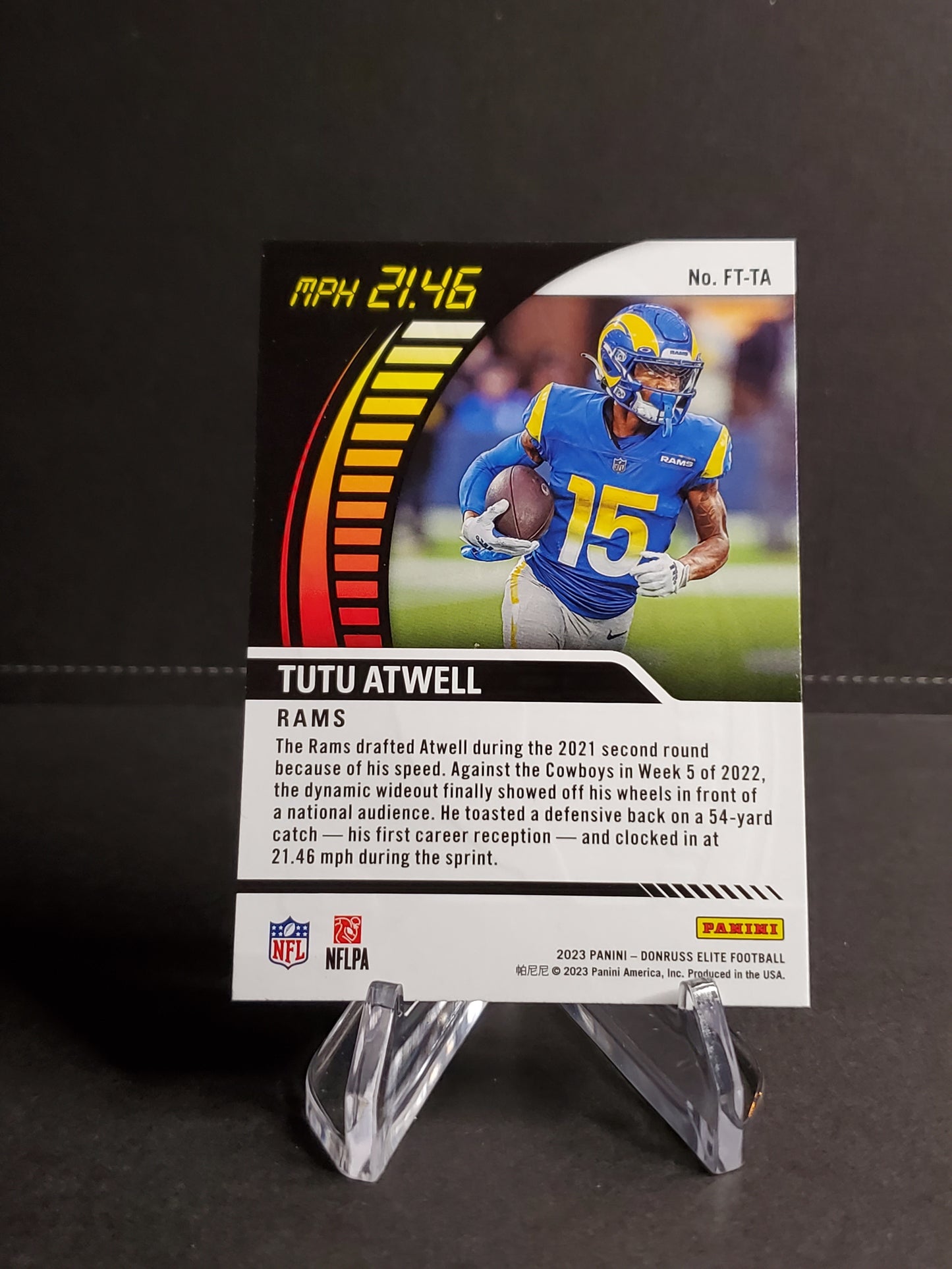 Tutu Atwell 2023 Panini Donruss Elite Football Full Throttle #FT-TA