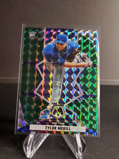 Tyler Megill 2022 Panini Mosaic Green Prizm RC #233