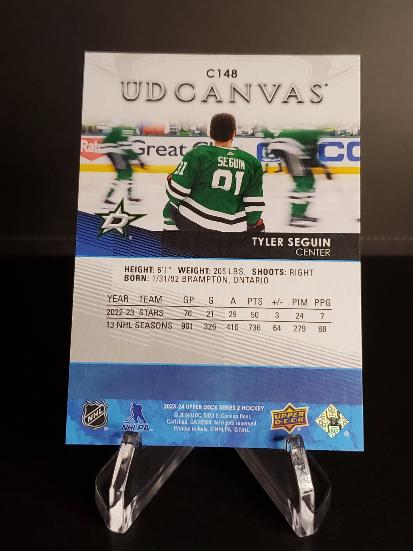 Tyler Seguin 2023/24 Upper Deck Series 2 Canvas #C148