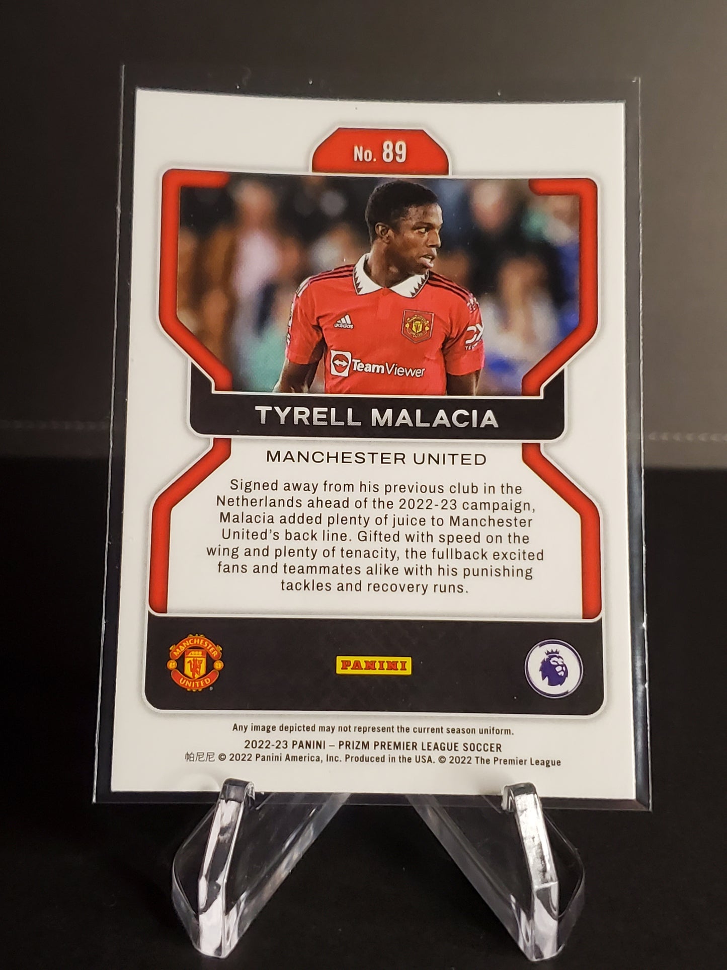 Tyrell Malacia 2022-23 Panini Prizm Premier League RC #89