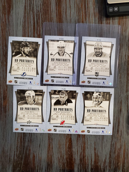 2016-17 Upper Deck UD Portraits Lot of (6) OVECHKIN P-54 Doughty, Benn, Kucherov