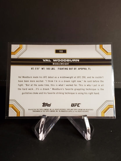 Val Woodburn 2024 Topps Chrome UFC RC #193
