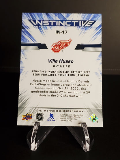 Ville Husso 2023/24 Upper Deck Series 2 Instinctive #IN-17