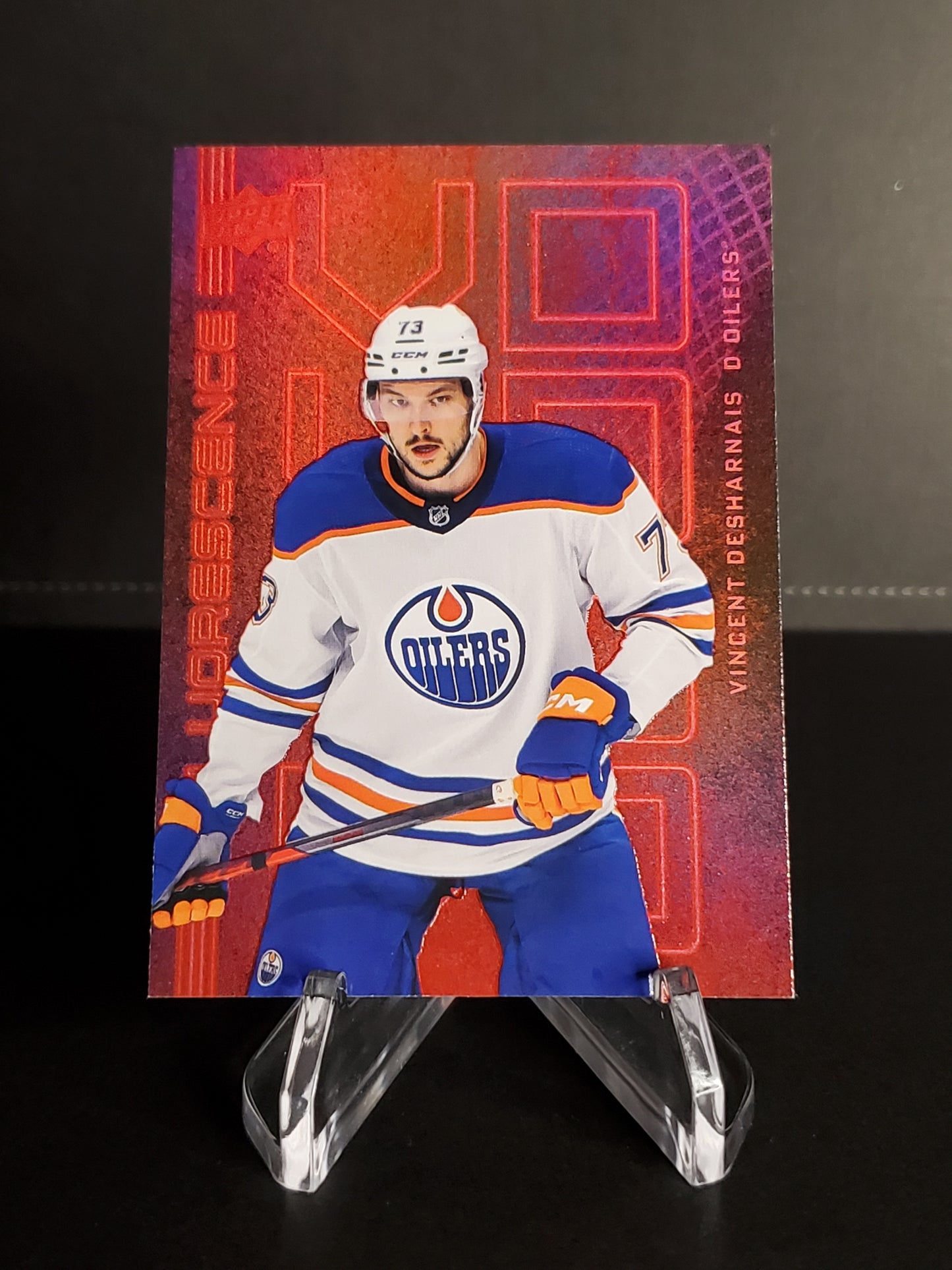 Vincent Desharnais 2023/24 Upper Deck Series 2 Fluorescence #F-8