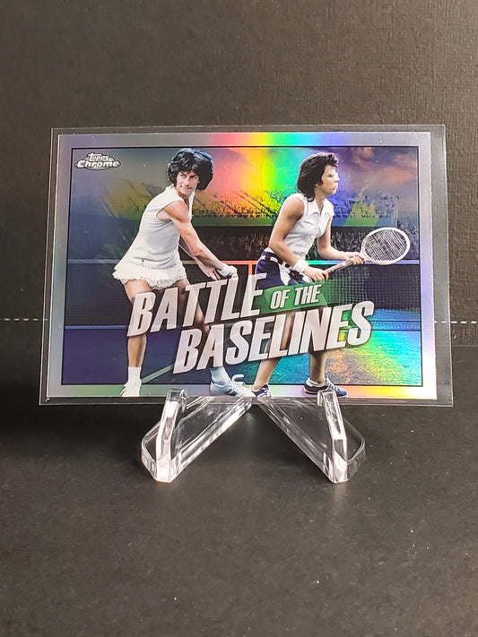 Virginia Wade/Billie Jean King 2021 Topps Chrome Tennis Battle of the Baselines #BB-7