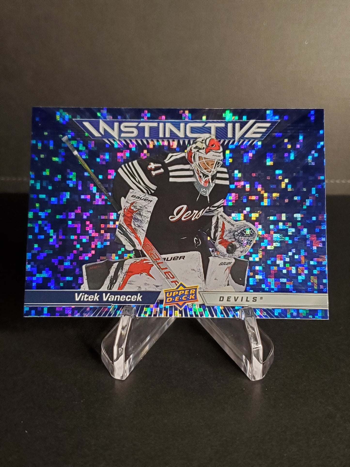 Vitek Vanecek 2023/24 Upper Deck Series 2 Instinctive Sparkle #IN-7